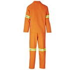 Trade Polycotton Conti Suit - Reflective Arms & Legs - Yellow Tape Orange