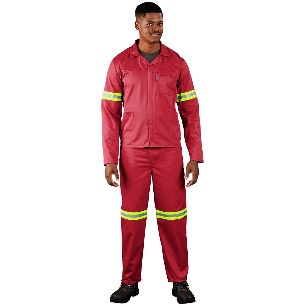 Trade Polycotton Conti Suit - Reflective Arms & Legs - Yellow Tape