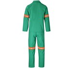 Trade Polycotton Conti Suit - Reflective Arms & Legs - Orange Tape Green