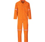 Trade Polycotton Conti Suit - Reflective Arms & Legs - Orange Tape Orange