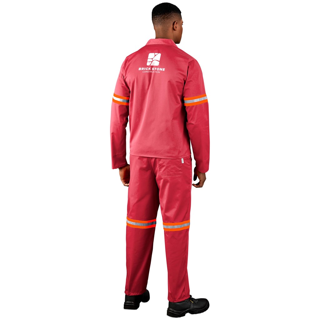 Trade Polycotton Conti Suit - Reflective Arms & Legs - Orange Tape