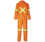 Trade Polycotton Conti Suit - Reflective Arms, Legs & Back - Yellow Tape Orange