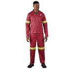 Trade Polycotton Conti Suit - Reflective Arms, Legs & Back - Yellow Tape ALT-11012-R-MOFR5