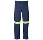 Trade Polycotton Pants - Reflective Legs - Yellow Tape Navy