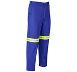 Trade Polycotton Pants - Reflective Legs - Yellow Tape Royal Blue