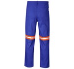 Trade Polycotton Pants - Reflective Legs - Orange Tape Royal Blue