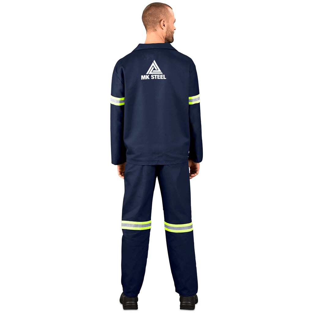 Technician 100% Cotton Conti Suit - Reflective Arms & Legs - Yellow Tape