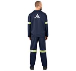 Technician 100% Cotton Conti Suit - Reflective Arms & Legs - Yellow Tape ALT-11031-N-MOBK299-LOGO