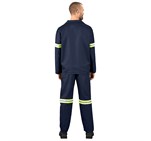 Technician 100% Cotton Conti Suit - Reflective Arms & Legs - Yellow Tape ALT-11031_ALT-11031-N-MOBK299