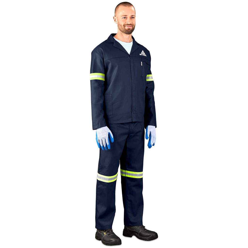 Technician 100% Cotton Conti Suit - Reflective Arms & Legs - Yellow Tape