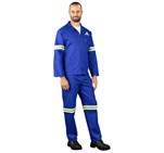 Technician 100% Cotton Conti Suit - Reflective Arms & Legs - Yellow Tape ALT-11031-RB-MOFR699-LOGO