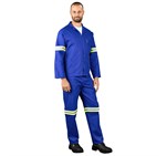 Technician 100% Cotton Conti Suit - Reflective Arms & Legs - Yellow Tape ALT-11031_ALT-11031-RB-MOFR699