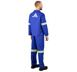 Technician 100% Cotton Conti Suit - Reflective Arms & Legs - Yellow Tape ALT-11031_ALT-11031-RB_MOBK1799-LOGO