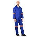 Technician 100% Cotton Conti Suit - Reflective Arms & Legs - Orange Tape ALT-11032_ALT-11032-RB-MOFR-01-LOGO