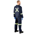 Technician 100% Cotton Conti Suit - Reflective Arms, Legs & Back - Yellow Tape ALT-11033-N_MOBK1499