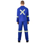 Technician 100% Cotton Conti Suit - Reflective Arms, Legs & Back - Yellow Tape ALT-11033_ALT-11033-RB-MOBK399