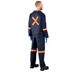 Technician 100% Cotton Conti Suit - Reflective Arms, Legs & Back - Orange Tape ALT-11034_ALT-11034-N-MOBK-01