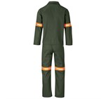 Acid Resistant Polycotton Conti Suit - Reflective Arm & Legs - Orange Tape Olive