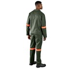 Acid Resistant Polycotton Conti Suit - Reflective Arm & Legs - Orange Tape ALT-11062-OL-MOBK-01