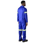 Safety Polycotton Boiler Suit - Reflective Arms & Legs - Yellow Tape ALT-11081_ALT-11081-RB-MOBK17-NOLOGO