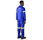 Safety Polycotton Boiler Suit - Reflective Arms & Legs - Yellow Tape ALT-11081_ALT-11081-RB-MOBK17