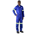 Safety Polycotton Boiler Suit - Reflective Arms & Legs - Yellow Tape ALT-11081_ALT-11081-RB-MOFR46