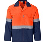 Traffic Premium Two-Tone Hi-Viz Reflective Jacket Orange