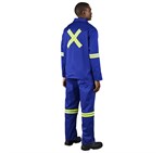 Site Premium Polycotton Jacket - Reflective Arms & Back - Yellow Tape ALT-11113_ALT-11113-RB-MOBK23