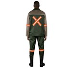 Site Premium Two-Tone Polycotton Jacket - Reflective Arms & Back - Orange Tape ALT-11124_ALT-11124-KH-MOBK-02