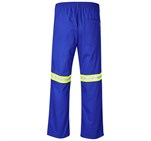 Site Premium Polycotton Pants - Reflective Legs - Yellow Tape Royal Blue