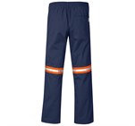Site Premium Polycotton Pants - Reflective Legs - Orange Tape Navy