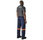 Site Premium Polycotton Pants - Reflective Legs - Orange Tape ALT-11132_ALT-11132-N-MOBK-01-LOGO