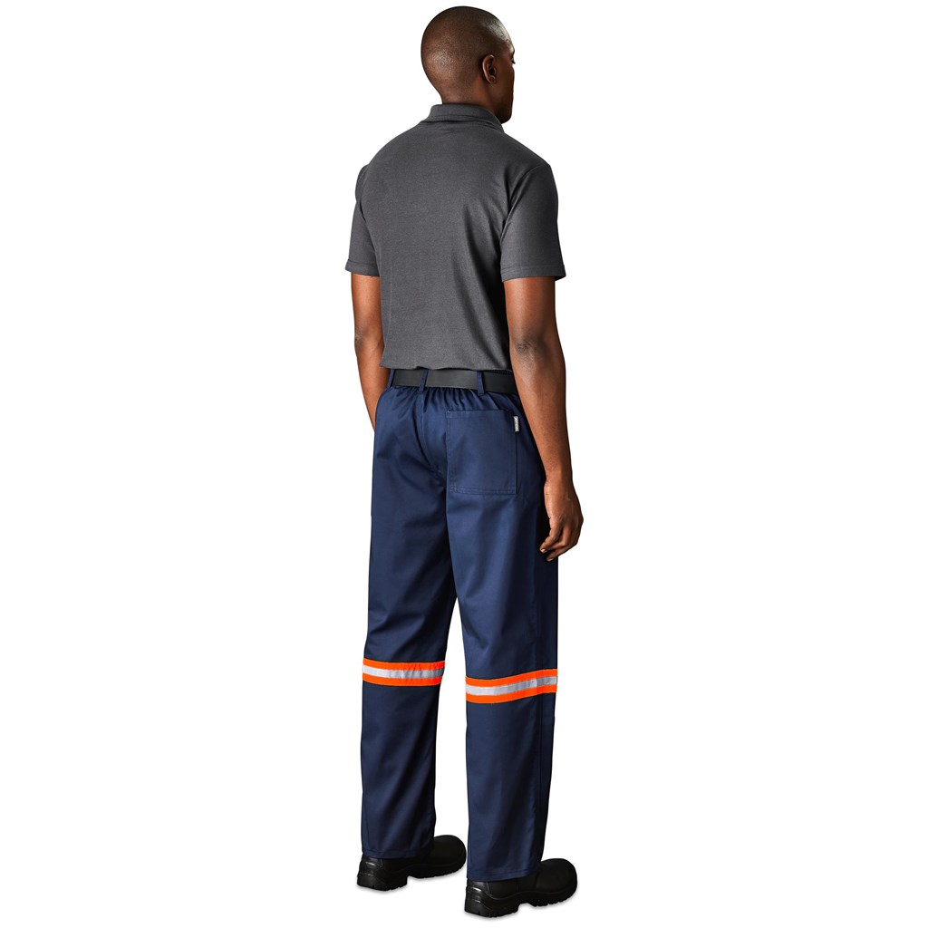 Site Premium Polycotton Pants - Reflective Legs - Orange Tape