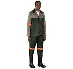 Site Premium Polycotton Pants - Reflective Legs - Orange Tape ALT-11132_ALT-11132-OL-MOFR-02-LOGO