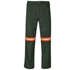Site Premium Polycotton Pants - Reflective Legs - Orange Tape Olive