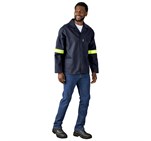 Artisan Premium 100% Cotton Jacket - Reflective Arms - Yellow Tape ALT-11141-MOFR13