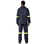 Artisan Premium 100% Cotton Jacket - Reflective Arms - Yellow Tape ALT-11141-N-MOBK1