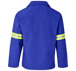 Artisan Premium 100% Cotton Jacket - Reflective Arms - Yellow Tape Royal Blue
