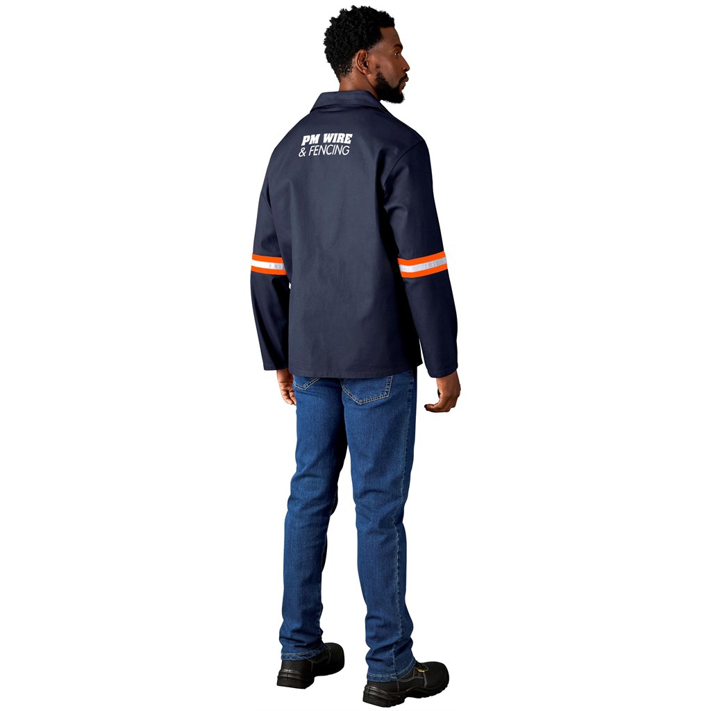 Artisan Premium 100% Cotton Jacket - Reflective Arms - Orange Tape