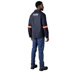 Artisan Premium 100% Cotton Jacket - Reflective Arms - Orange Tape ALT-11142_ALT-11142-N-MOBK-01-LOGO