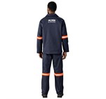 Artisan Premium 100% Cotton Jacket - Reflective Arms - Orange Tape ALT-11142_ALT-11142-N-MOBK-02-LOGO