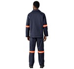 Artisan Premium 100% Cotton Jacket - Reflective Arms - Orange Tape ALT-11142_ALT-11142-N-MOBK-02
