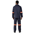 Artisan Premium 100% Cotton Jacket - Reflective Arms - Orange Tape ALT-11142-N-MOBK-02