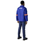 Artisan Premium 100% Cotton Jacket - Reflective Arms - Orange Tape ALT-11142_ALT-11142-RB-MOBK-01-LOGO