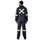 Artisan Premium 100% Cotton Jacket - Reflective Arms & Back - Yellow Tape ALT-11143-N-MOBK2