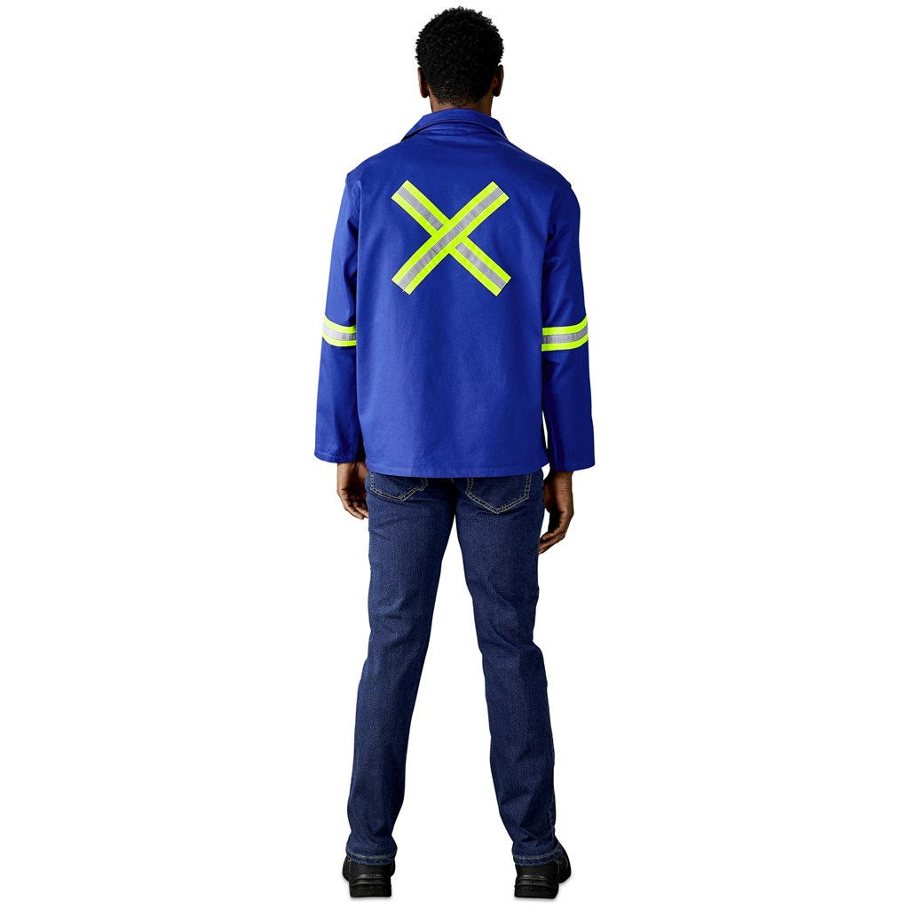 Artisan Premium 100% Cotton Jacket - Reflective Arms & Back - Yellow Tape