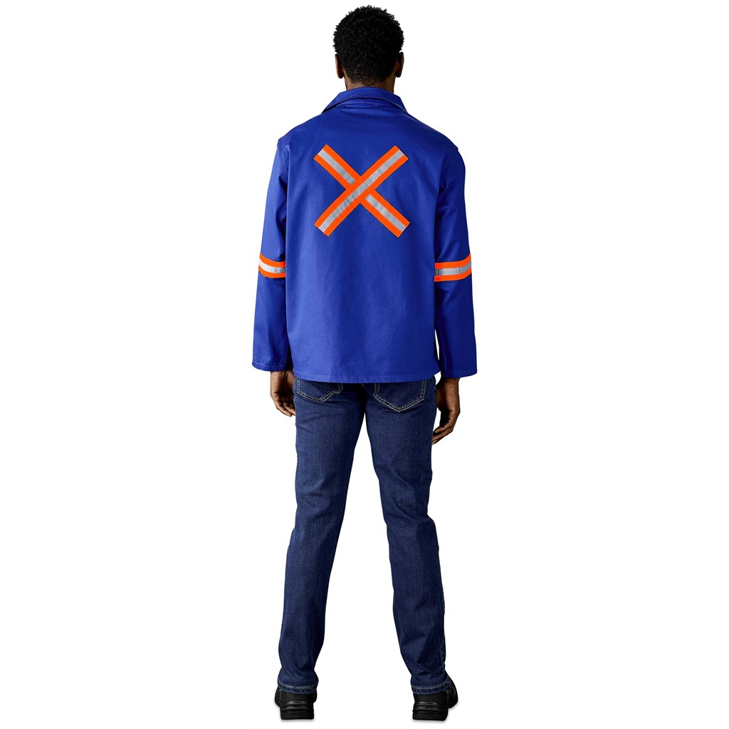 Artisan Premium 100% Cotton Jacket - Reflective Arms & Back - Orange Tape