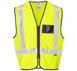 Airport Hi-Viz Reflective Full Zip Vest Yellow