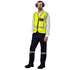 Airport Hi-Viz Reflective Full Zip Vest ALT-1202_ALT-1202-Y_MOFR59