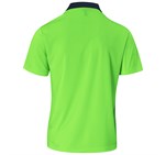 Inspector Two-Tone Hi-Viz Golf Shirt Lime